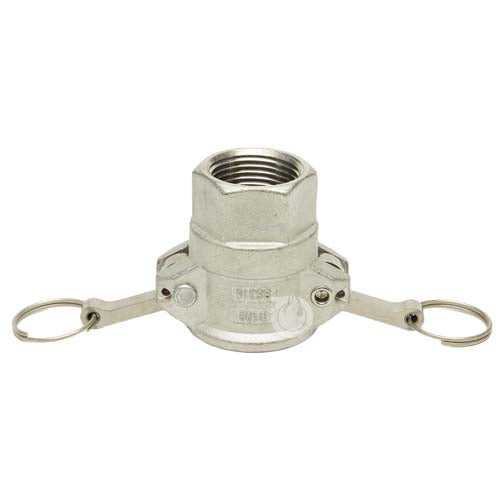 Stainless Steel 1" Female Camlock x 1" Female NPT
