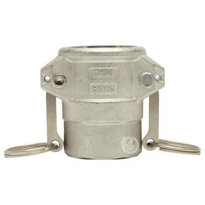 Stainless Steel 1" Female Camlock x 1" Female NPT