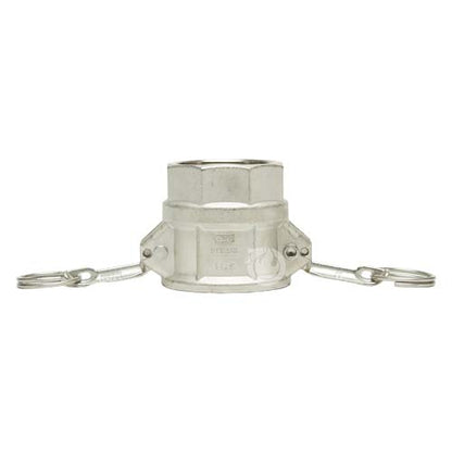 Stainless Steel 2" Female Camlock x 2" Female NPT