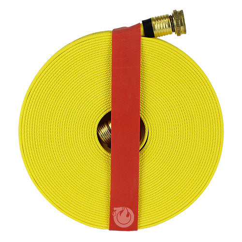 Yellow 5/8" x 50' Forestry Hose / Rubber Band (USA Made)