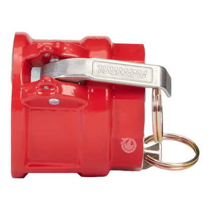 Aluminum 2" Female Camlock x 1 1/2" Female NH Fire Hose