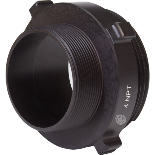 Aluminum 4 1/2" NH to 4" NPT Double Male