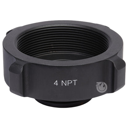 Aluminum 4" Female NPT to 2 1/2" Male NH