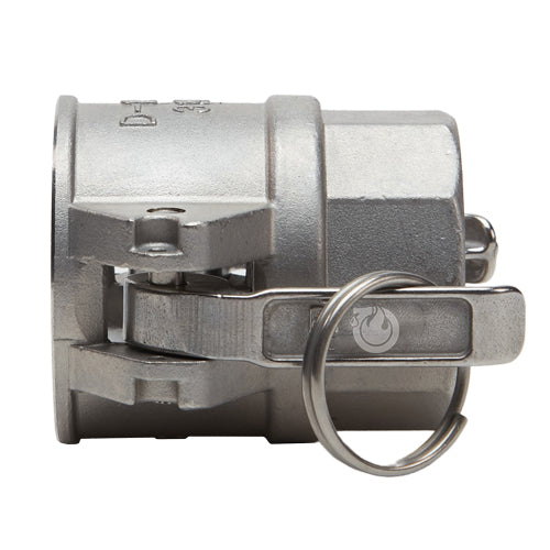 Stainless Steel 1 1/2" Female Camlock x 1 1/2" Female NPT