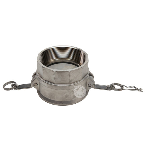 Stainless Steel 6" Female Camlock x 6" Female NPT