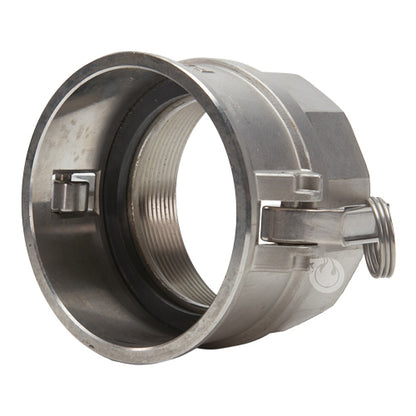 Stainless Steel 6" Female Camlock x 6" Female NPT