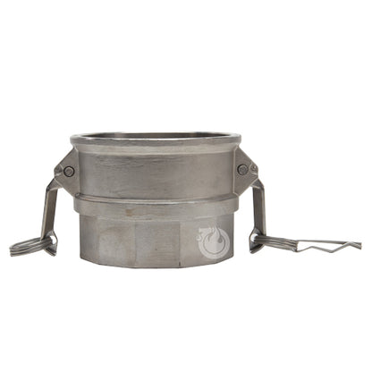 Stainless Steel 6" Female Camlock x 6" Female NPT