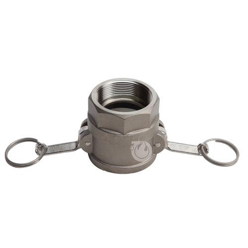 Stainless Steel 2" Female Camlock x 1 1/2" Female NPT (USA)