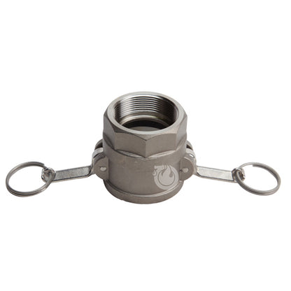 Stainless Steel 2" Female Camlock x 1 1/2" Female NPT (USA)