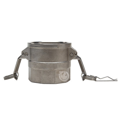 Stainless Steel 3" Female Camlock x 2" Female NPT (USA)