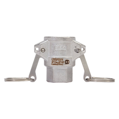 Stainless Steel 1/2" Female Camlock x 1/2" Female NPT