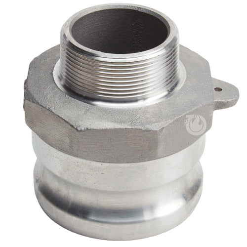 Aluminum 3" Male Camlock x 2" Male NPT (USA)