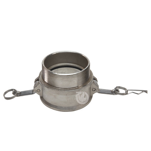 Stainless Steel 4" Female Camlock x 4" Male NPT (USA)