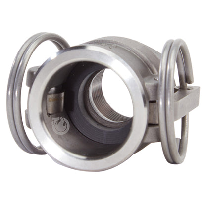 Stainless Steel 3/4" Female Camlock x 3/4" Female NPT (USA)