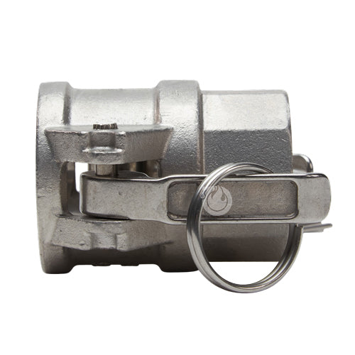 Stainless Steel 1 1/4" Female Camlock x 1 1/4" Female NPT (USA)