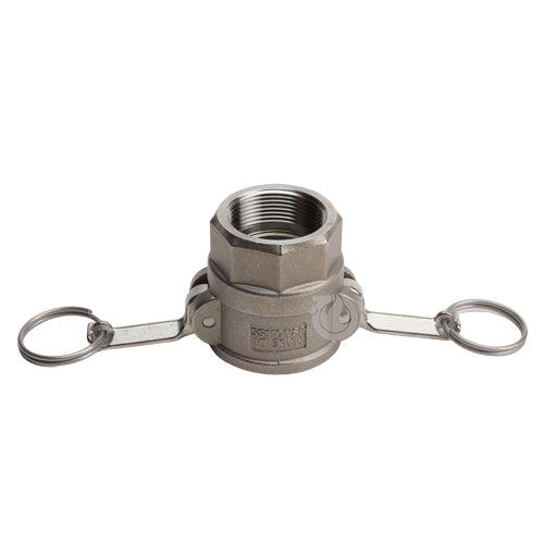 Stainless Steel 1 1/2" Female Camlock x 1 1/2" Female NPT (USA)