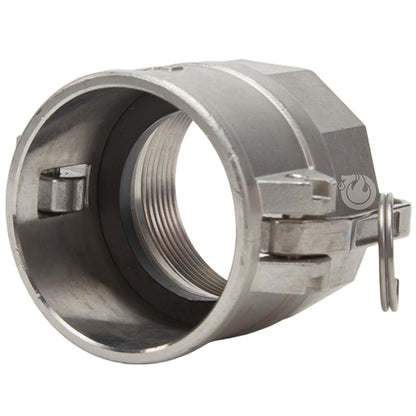 Stainless Steel 2 1/2" Female Camlock x 2 1/2" Female NPT (USA)