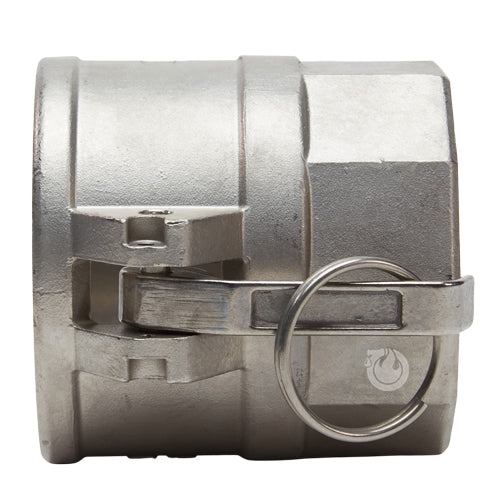 Stainless Steel 2 1/2" Female Camlock x 2 1/2" Female NPT (USA)