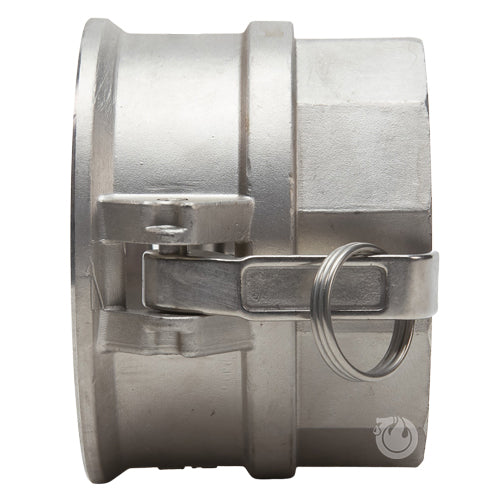 Stainless Steel 6" Female Camlock x 6" Female NPT (USA)