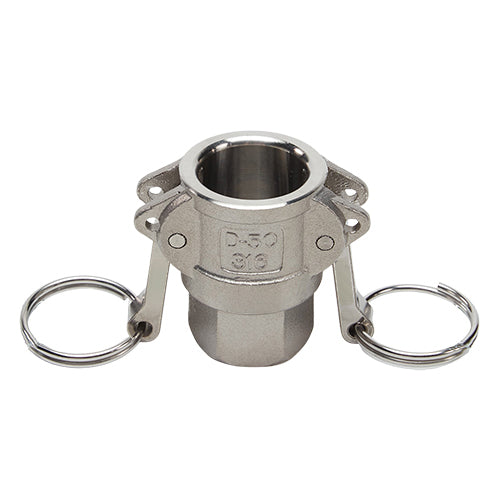 Stainless Steel 1/2" Female Camlock x 1/2" Female NPT (USA)