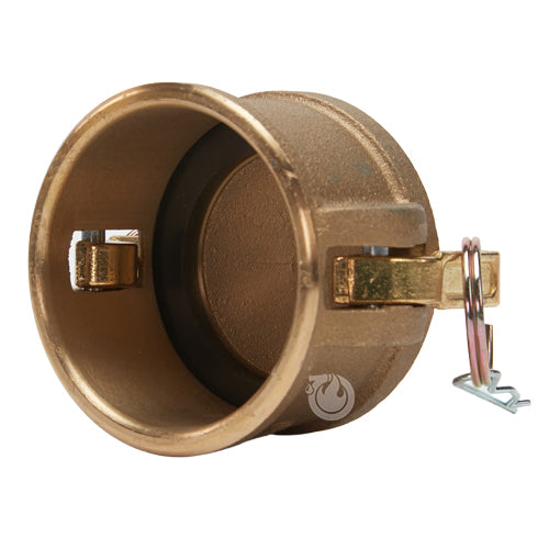 Brass 2 1/2" Female Camlock Dust Cap (USA)