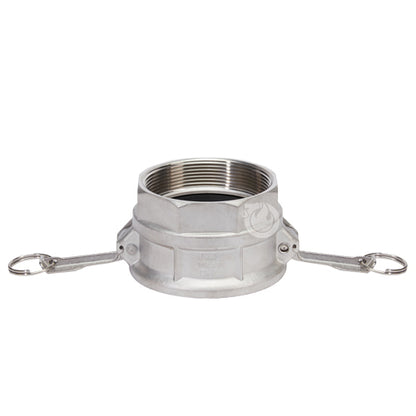 Stainless Steel 4" Female Camlock x 4" Female NPT