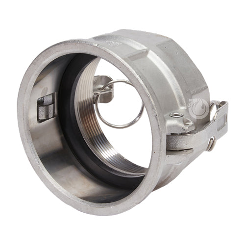 Stainless Steel 4" Female Camlock x 4" Female NPT