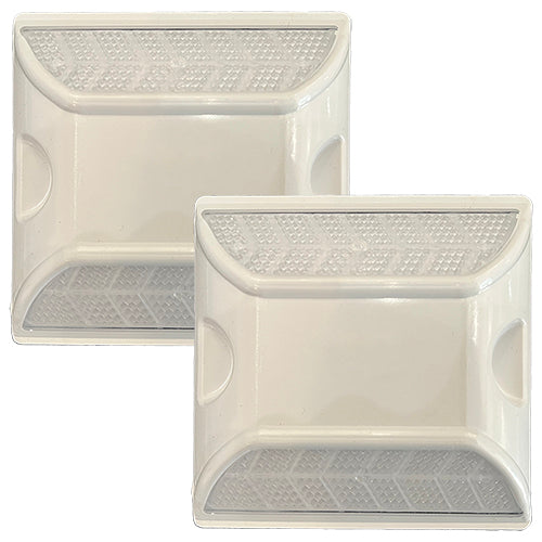 Peel-N-Stick White Reflective Road Marker (2 Pack)
