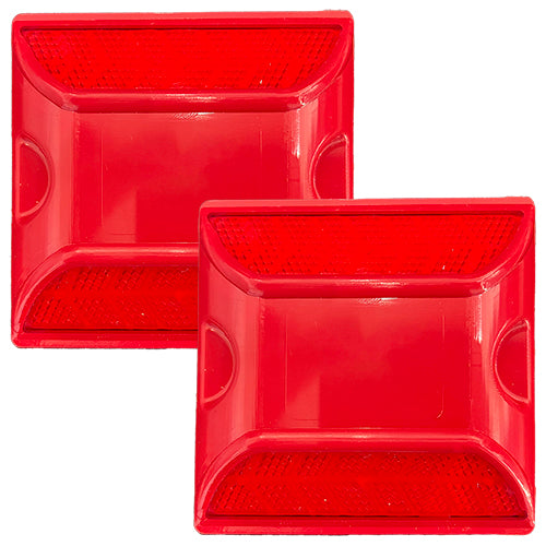 Red Reflective Road Marker (2 Pack)