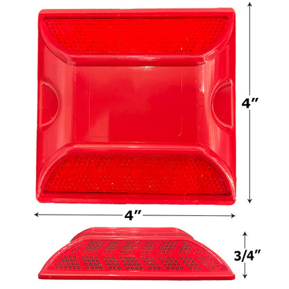 Red Reflective Road Marker (2 Pack)