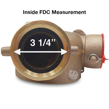 Brass Polished 2 1/2" NH Plug (Pin Lug)