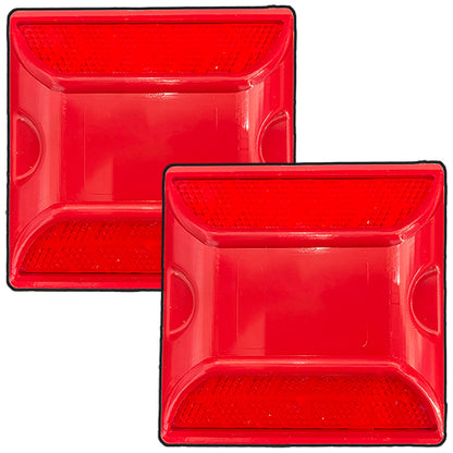 Peel-N-Stick Red Reflective Road Marker (2 Pack)