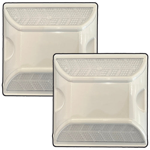 Peel-N-Stick White Reflective Road Marker (2 Pack)
