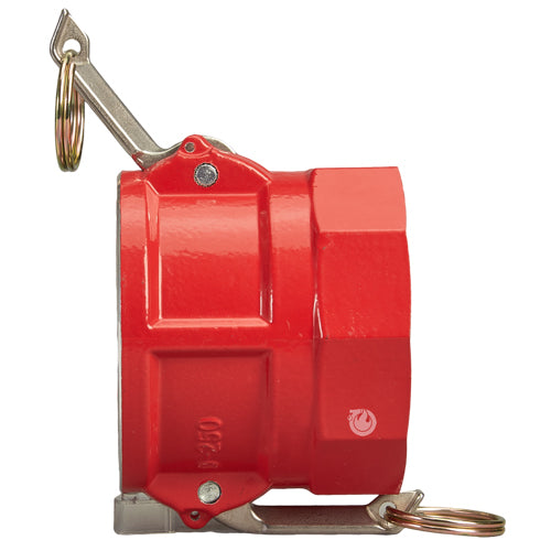 Aluminum 2 1/2" Female Camlock x 2 1/2" Female NH Fire Hose