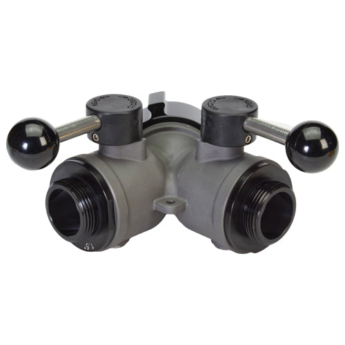 Aluminum 2 1/2" NH Inlet X (2) 1 1/2" NPSH Outlet