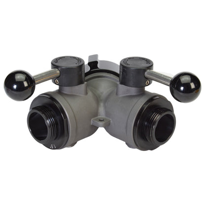 Aluminum 2 1/2" NH Inlet X (2) 1 1/2" NPSH Outlet