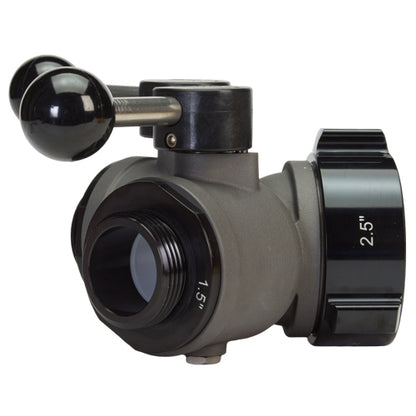 Aluminum 2 1/2" NH Inlet X (2) 1 1/2" NPSH Outlet