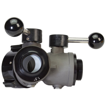 Aluminum 2 1/2" NH Inlet X (2) 1 1/2" NPSH Outlet