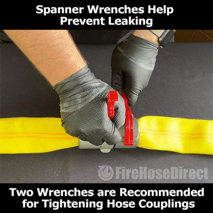 1" x 100' Non-Collapsible Rubber Hose (1" NPSH Threads)