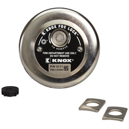 Knox Box FDC Lock 2 1/2" NH/NST Male Locking Cap (Swivel-Guard)