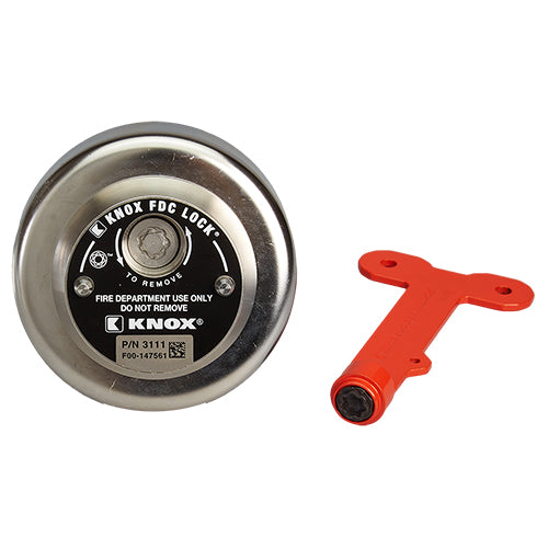 Knox Box FDC Lock 2 1/2" NH/NST Male Locking Cap (Swivel-Guard)