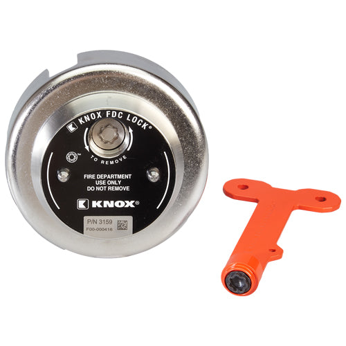 Knox Box FDC Lock 3" Male NH/NST Locking Cap (Swivel-Guard)