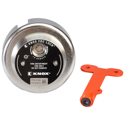 Knox Box FDC Lock 3" Male NH/NST Locking Cap (Swivel-Guard)