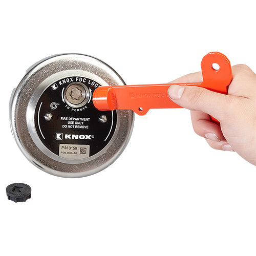 Knox Box FDC Lock 3" Male NH/NST Locking Cap (Swivel-Guard)