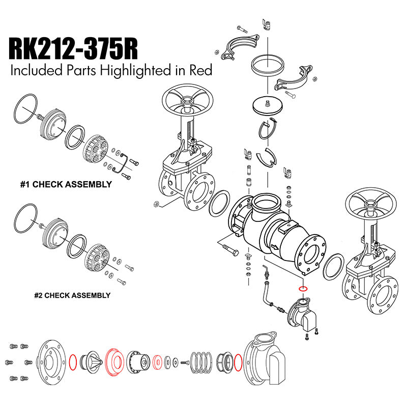 BFP300-B Relief Valve Rubber Kit