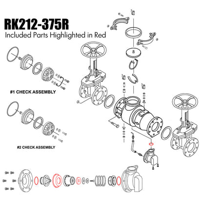 BFP300-B Relief Valve Rubber Kit