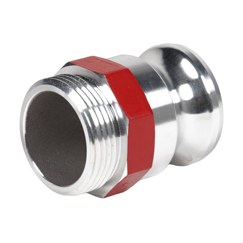 Aluminum 1 1/2" Male Camlock x 1 1/2" Male NH Fire Hose