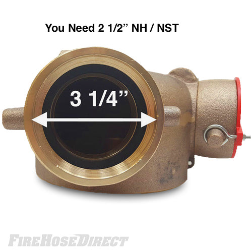 Brass Polished 2 1/2" NH Plug (Pin Lug)