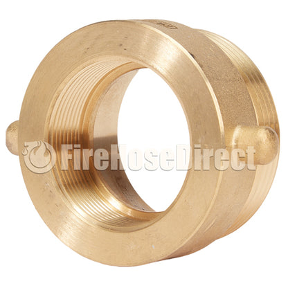 Brass 2" Female NPT to 2 1/2" Male NH (Pin Lug)