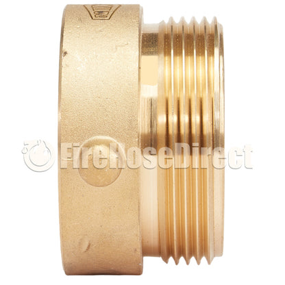 Brass 2" Female NPT to 2 1/2" Male NH (Pin Lug)